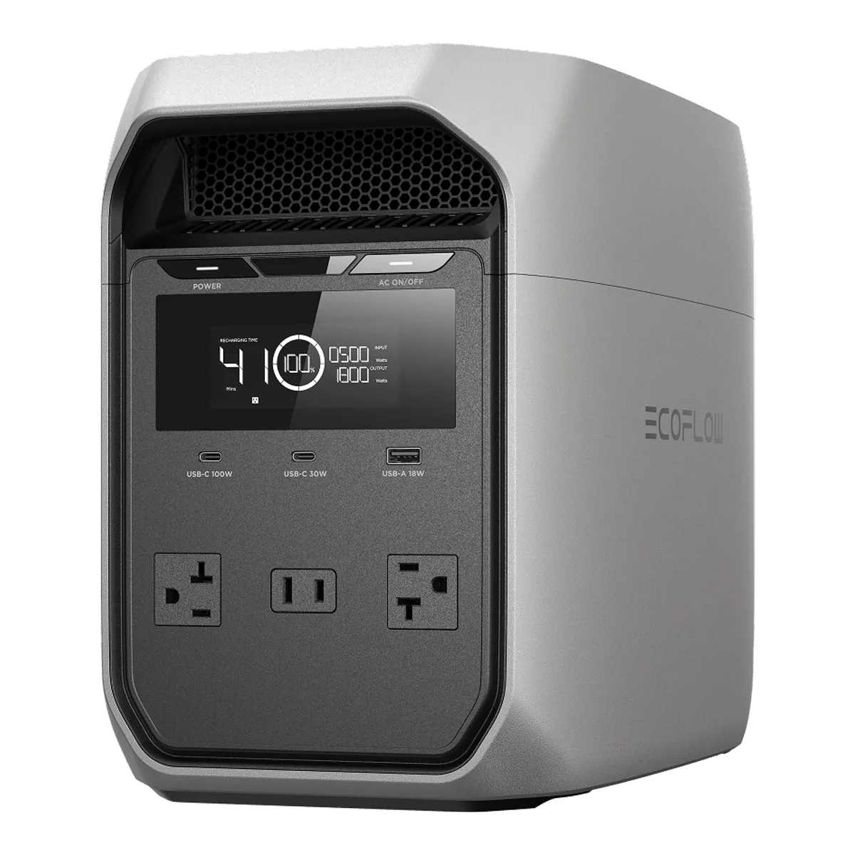 EcoFlow DELTA 3 Classic portable power station in gray