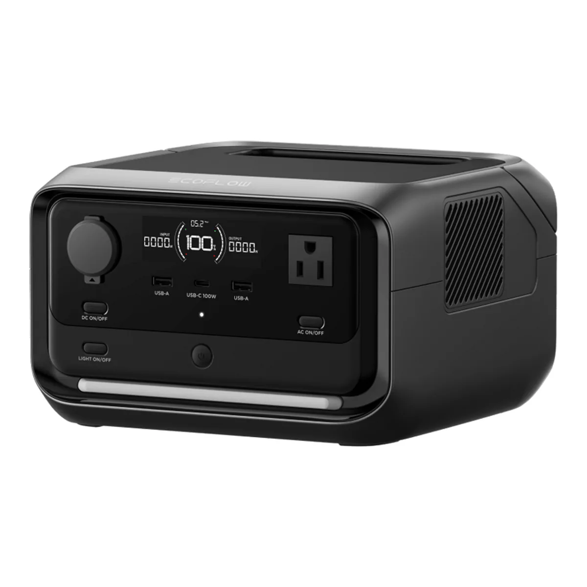 EcoFlow RIVER 3 Plus compact portable power station in black